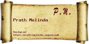 Prath Melinda névjegykártya