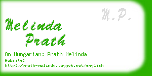 melinda prath business card